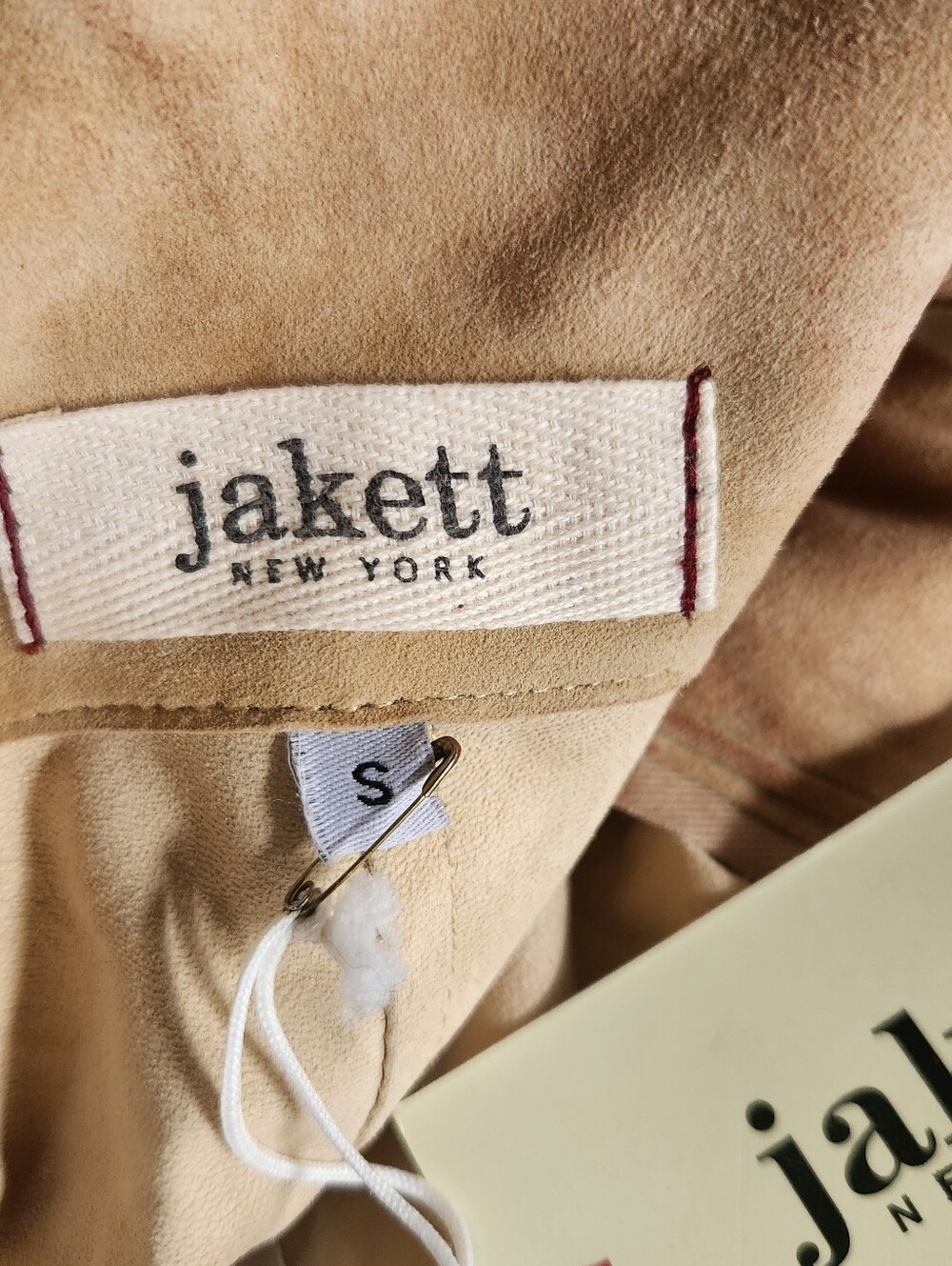 Jakett NY Meryl Waxed Leather Jacket Womens S Chamois Deconstructed Raw Seams - Picture 12 of 16